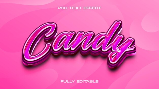 Candy Text Effect for Creative Designs