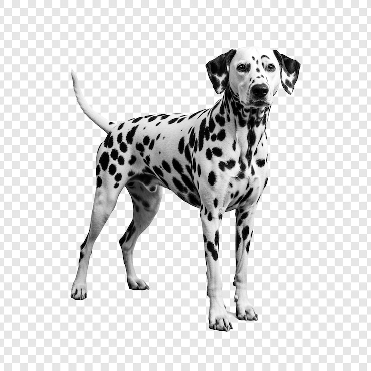 PSD cane dalmata su sfondo trasparente