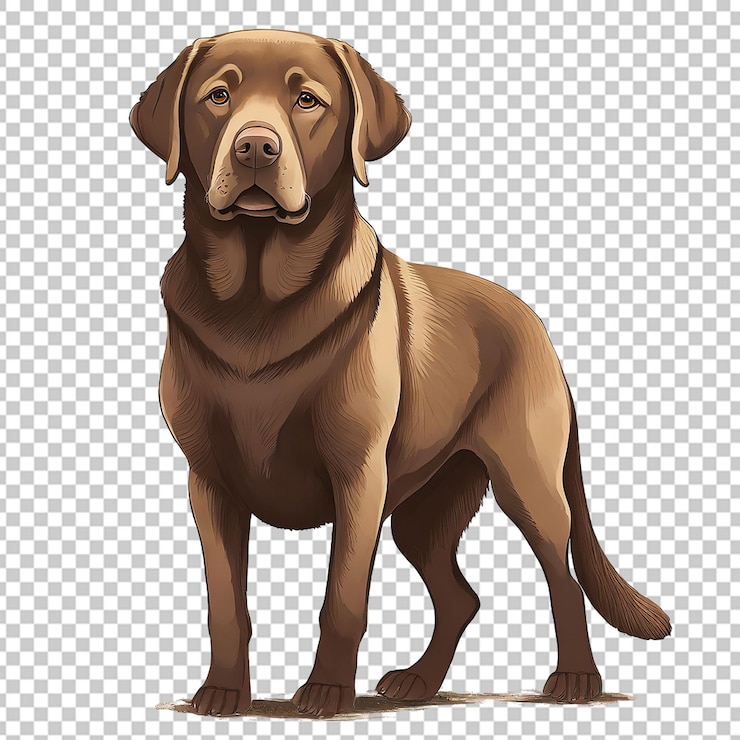 PSD cane labrador marrone