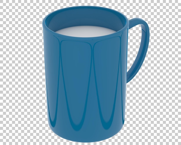 PSD caneca de café na ilustração de renderização 3d de fundo transparente