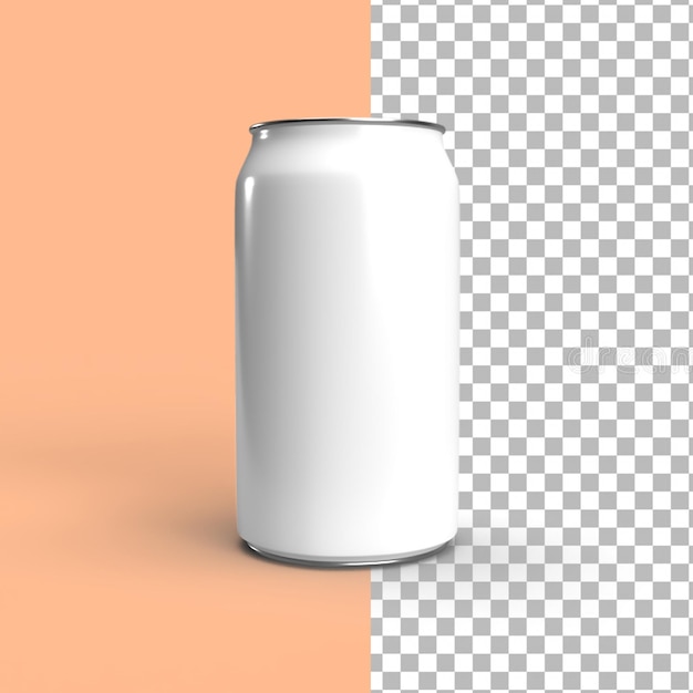 PSD une canette de soda isolée avec un fond blanc