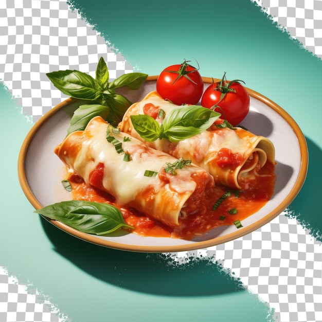 Cannelloni italiani fatti con pomodori e peperoncini freschi