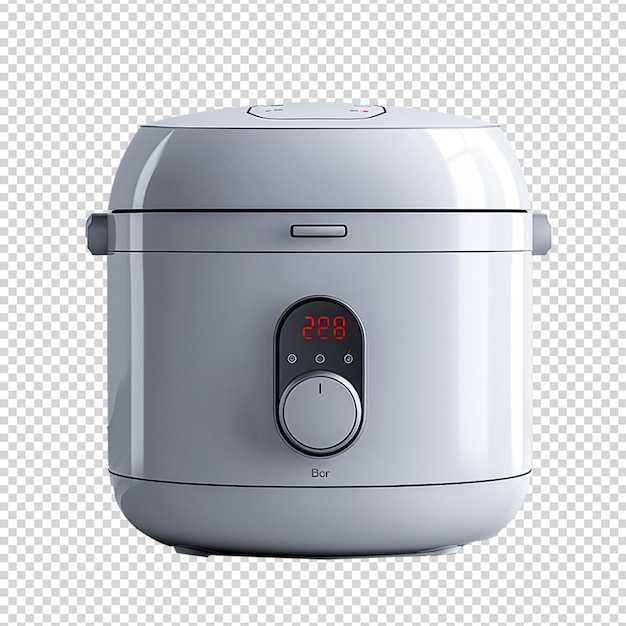 PSD cano de cozinha a vapor de cozinha de arroz psd com tampa isolada sobre um fundo transparente