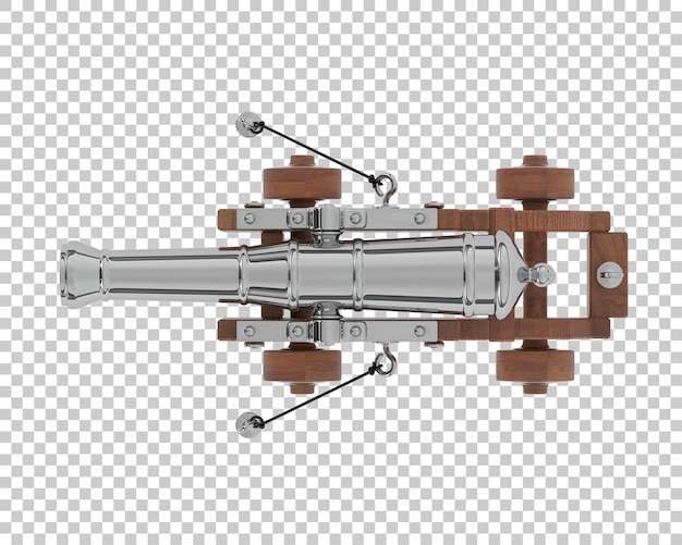 PSD canon aislado en fondo transparente ilustración de renderizado 3d