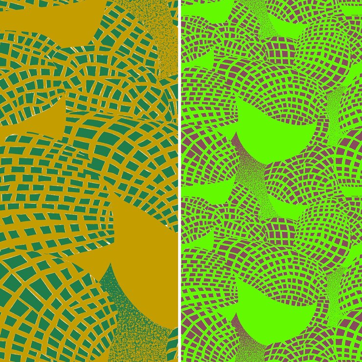 PSD cantaloupe con textura neta y diseño de verano con diseños de patrones vectoriales de ilustración honeycom