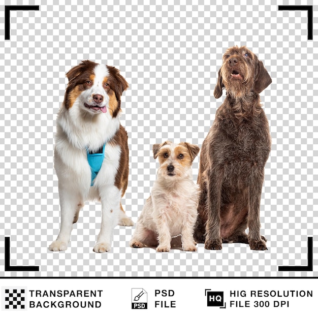 Cão com fundo transparente Cão realista com fundo branco