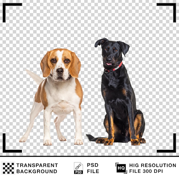 Cão com fundo transparente Cão realista com fundo branco