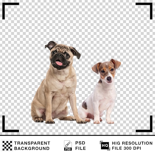 Cão com fundo transparente Cão realista com fundo branco