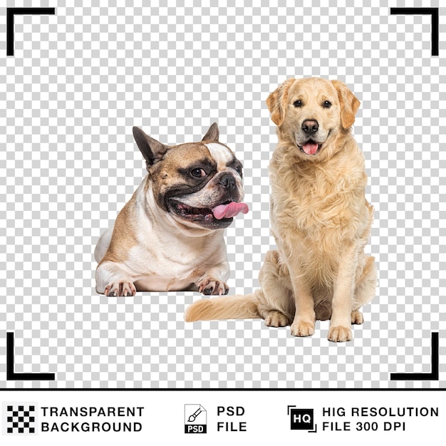 Cão com fundo transparente Cão realista com fundo branco