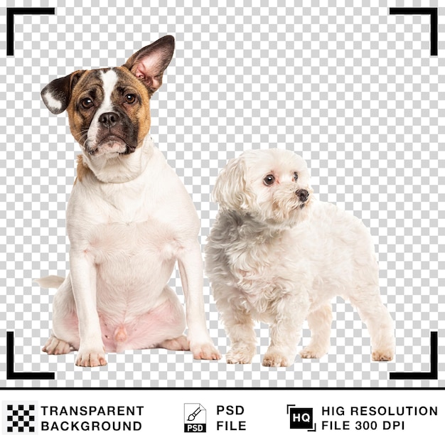 Cão com fundo transparente Cão realista com fundo branco