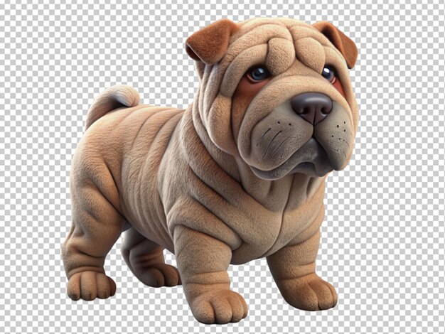 PSD cão da raça shar pei