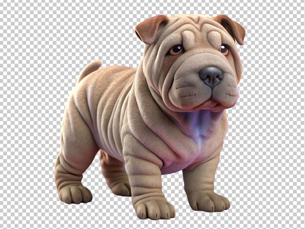 PSD cão da raça shar pei