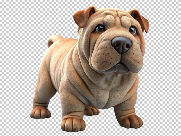 PSD cão da raça shar pei