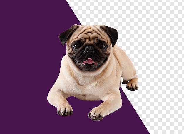 Cão em branco isolado