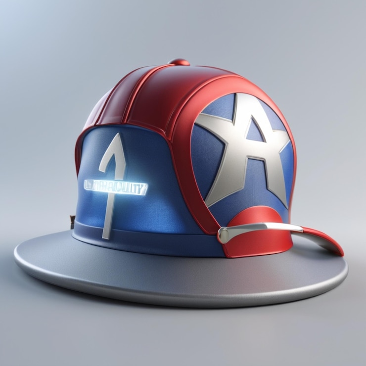 PSD cap psd on a white background