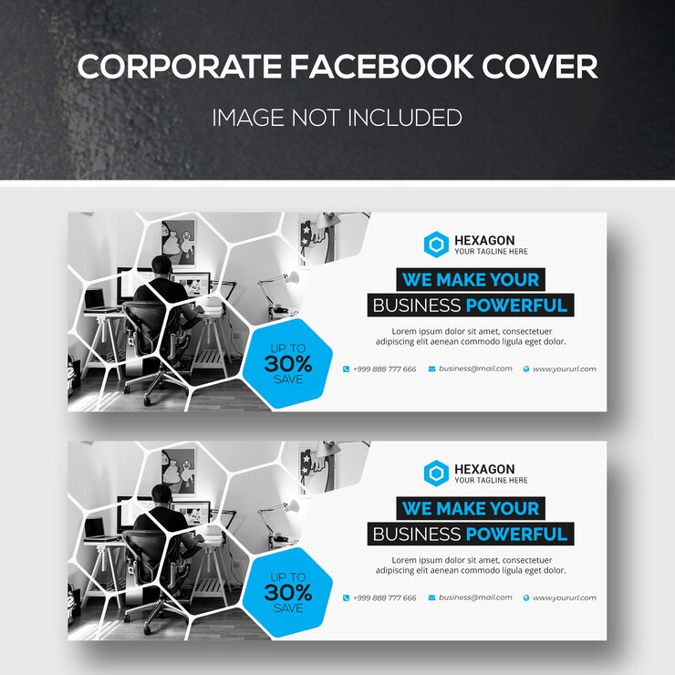 PSD capa corporativa do facebook