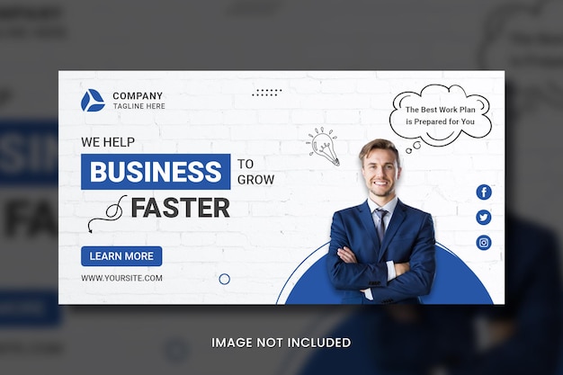 Capa de banner do facebook de negócios