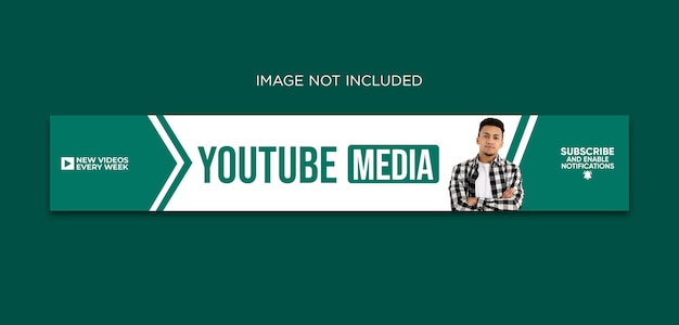 PSD capa de banner profissional do youtube para mídias sociais modelo de psd premium