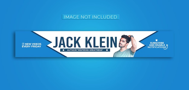 Capa de banner profissional do youtube psd