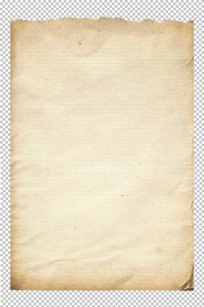 PSD capa de livro de papel vintage com textura envelhecida e bordas envelhecidas rasgadas rústicas