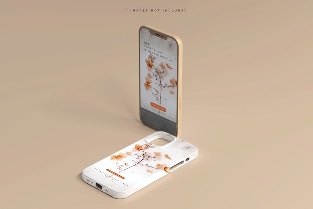 Capa de smartphone ou maquete de estojo