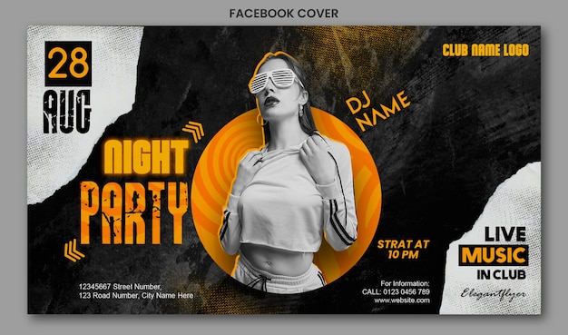 Capa do Facebook da Festa da Noite