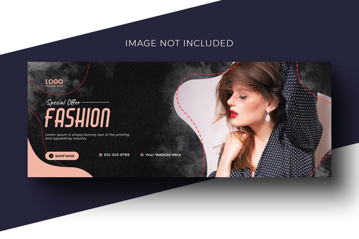 PSD capa do facebook de moda venda de moda e design de coleção de anúncios de mídia social de venda de moda