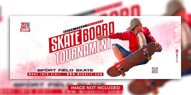 Capa do facebook do Skateboard Sport