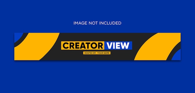 capa do youtube e banner de mídia social modelo de psd premium