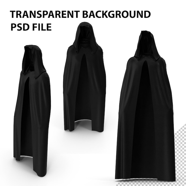 PSD capa negra de halloween png