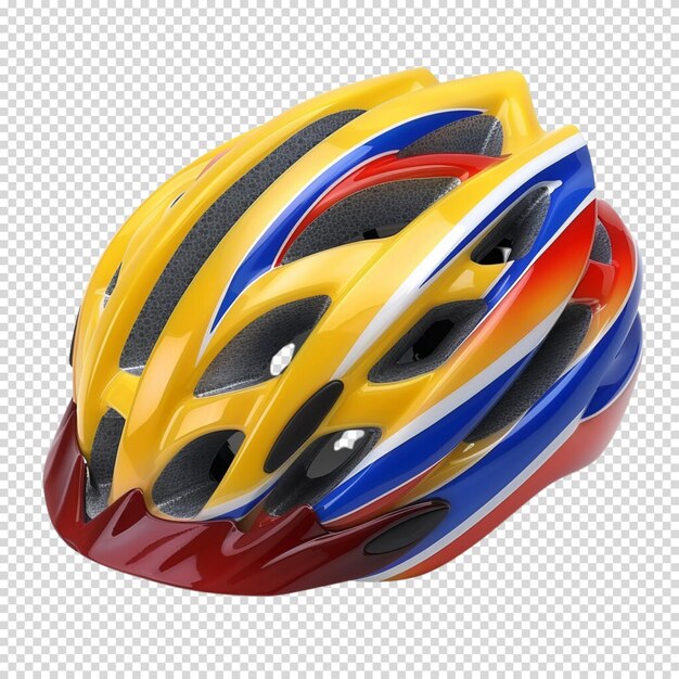 Capacete de bicicleta isolado sobre um fundo transparente