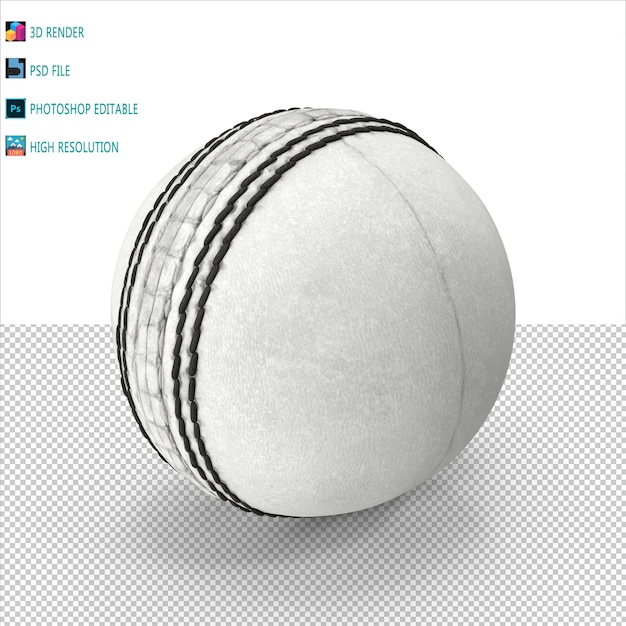 PSD capacete de críquete 3d render psd