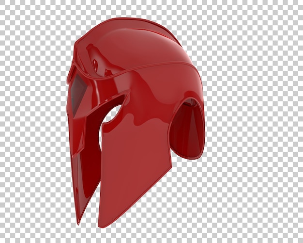 Capacete de gladiador isolado na ilustração de renderização 3d de fundo transparente