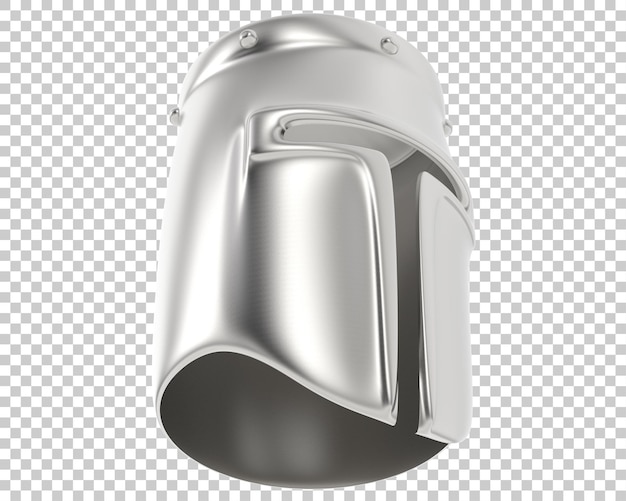 PSD capacete de gladiador na ilustração de renderização 3d de fundo transparente