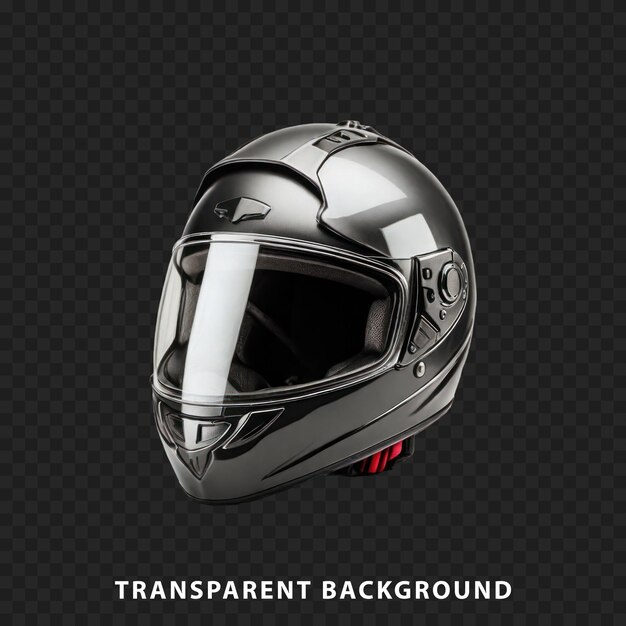 PSD capacete de motocicleta isolado sobre um fundo transparente