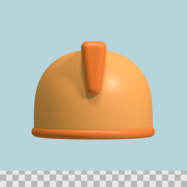 Capacete de segurança em construção 3d ícone render