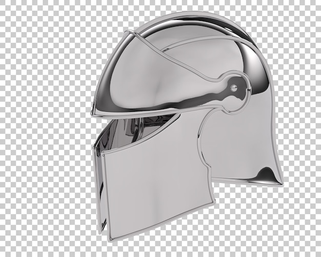 PSD capacete medieval isolado na ilustração de renderização 3d de fundo transparente