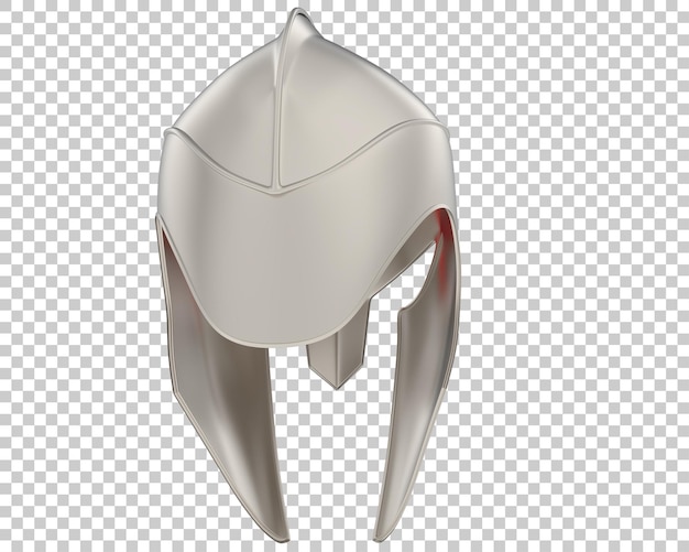 PSD capacete medieval na ilustração de renderização 3d de fundo transparente