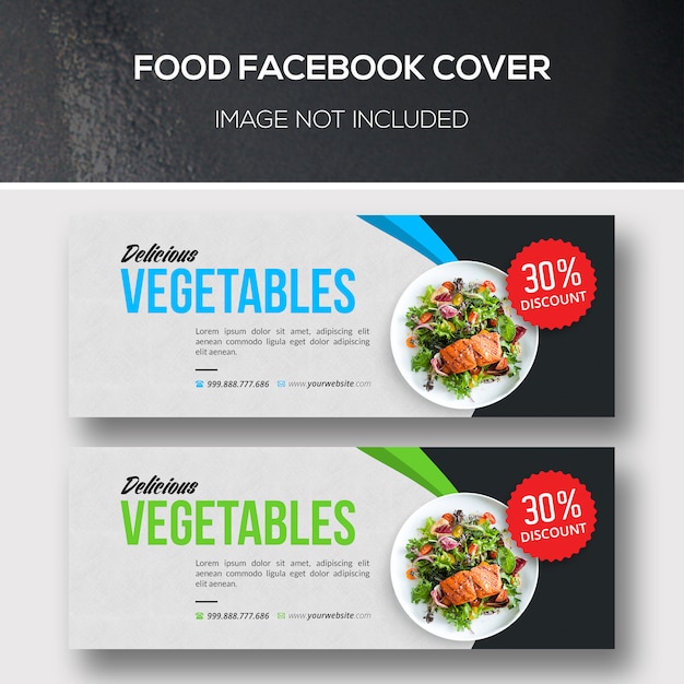 Capas para facebook de restaurantes veganos