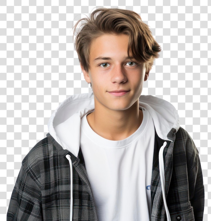 PSD une cape de photo de portrait d'adolescent