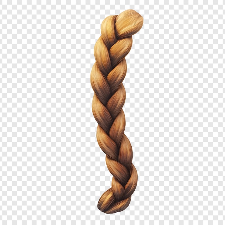 PSD capelli biondi intrecciati