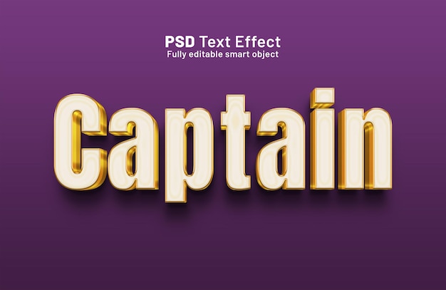 Capitán Efecto de estilo de texto