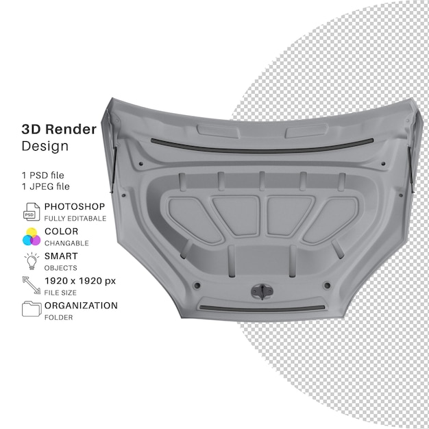 PSD capó del coche vray