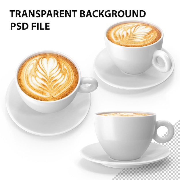 PSD cappuccino png