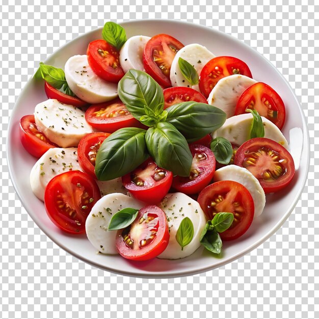 PSD caprese salad on transparent background