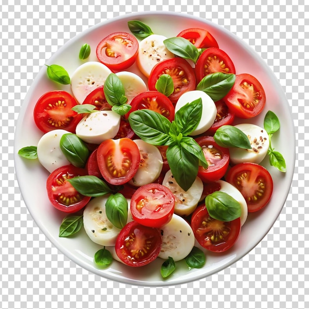 PSD caprese-salat auf durchsichtigem hintergrund