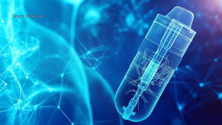 PSD capsula microscopica con meccanismo interno concetto tecnologico medico futuristico
