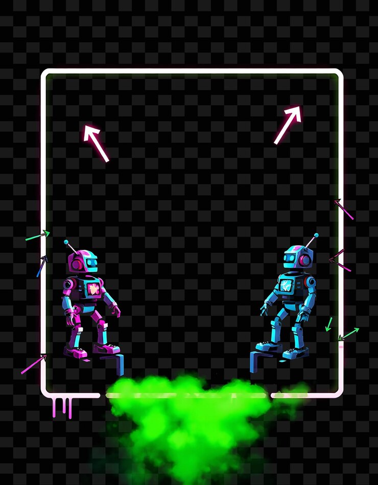 PSD una captura de pantalla de robots en una caja