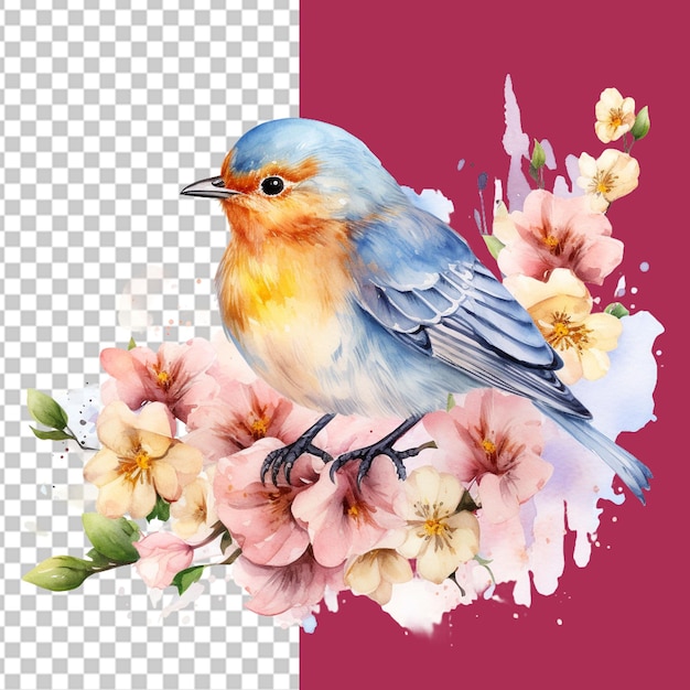 PSD capturando el espíritu de la primavera ilustración png