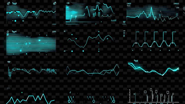 Une Capture D'écran D'un écran Avec Un Graphique Bleu Et Vert D'un Graphique